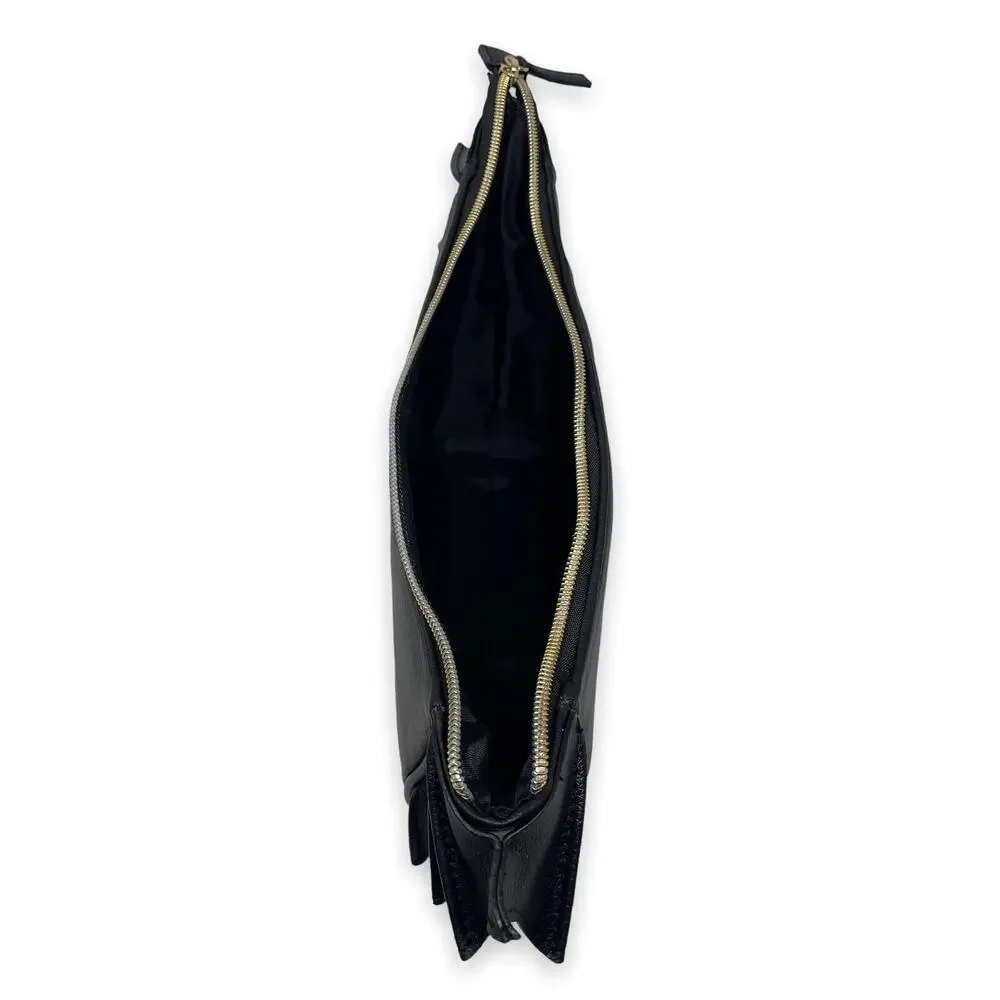 Jeffree Star Cosmetics Exclusive Faux Leather Halloween Bat Makeup Bag - Black